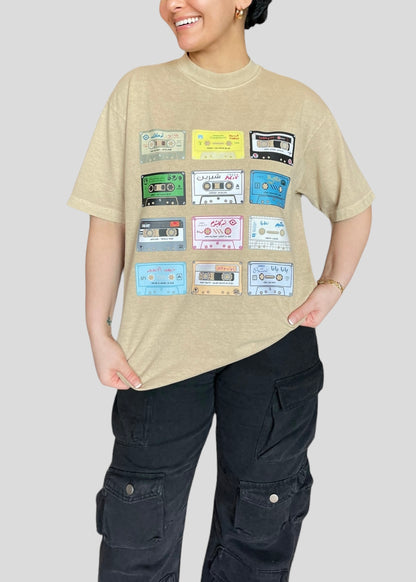 Arabic Cassette Collection Tees