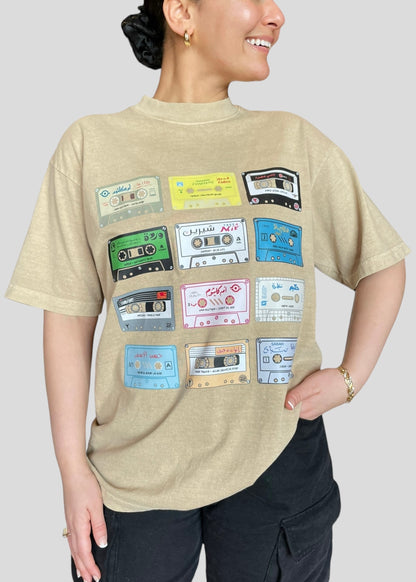 Arabic Cassette Collection Tees