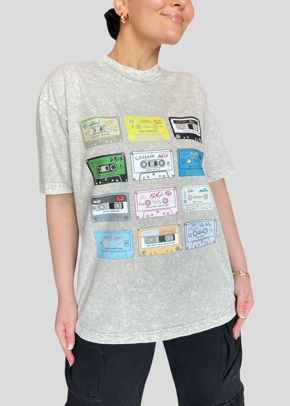 [READY TO SHIP] Arabic Cassette Collection Tees