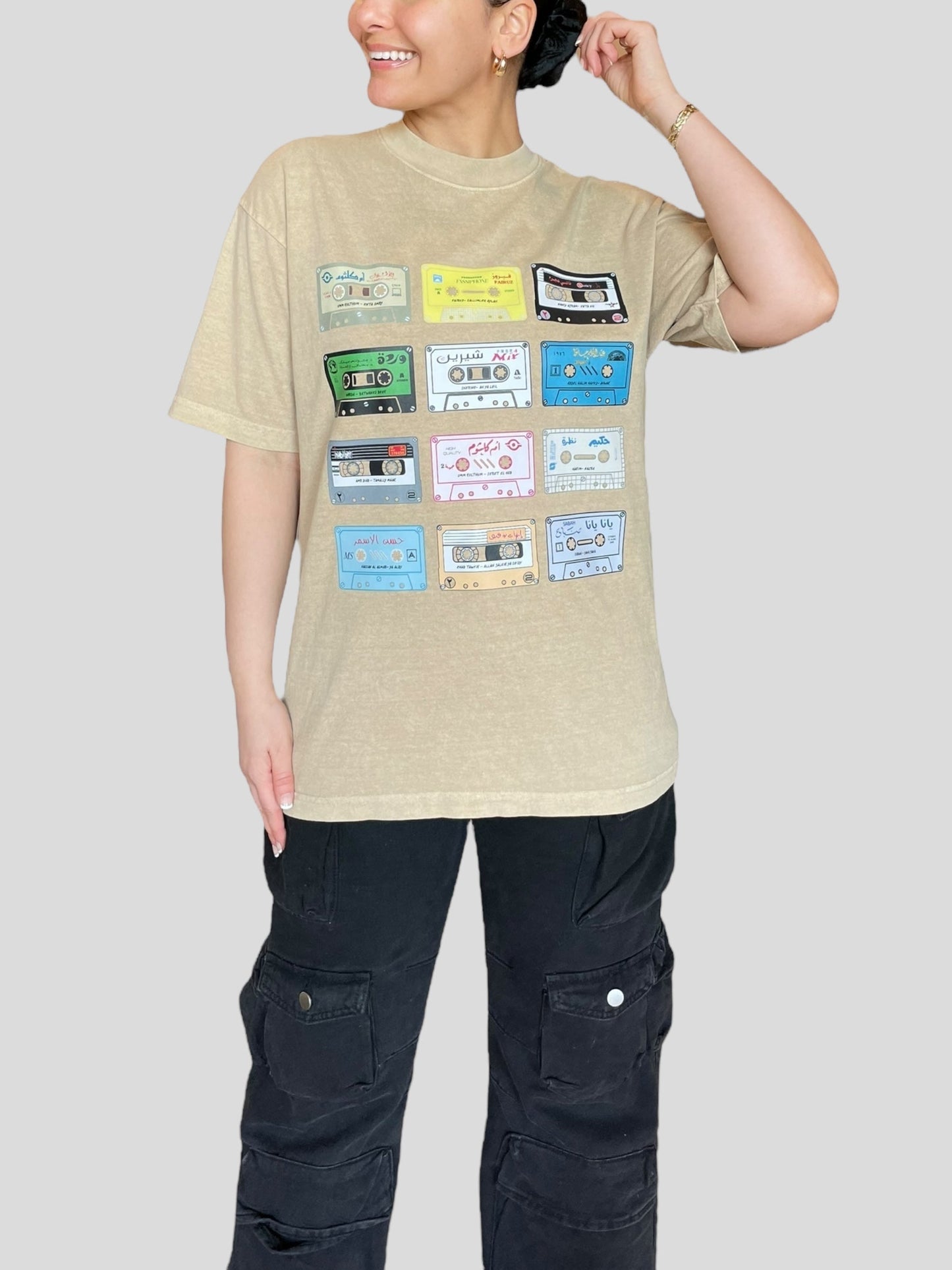[READY TO SHIP] Arabic Cassette Collection Tees