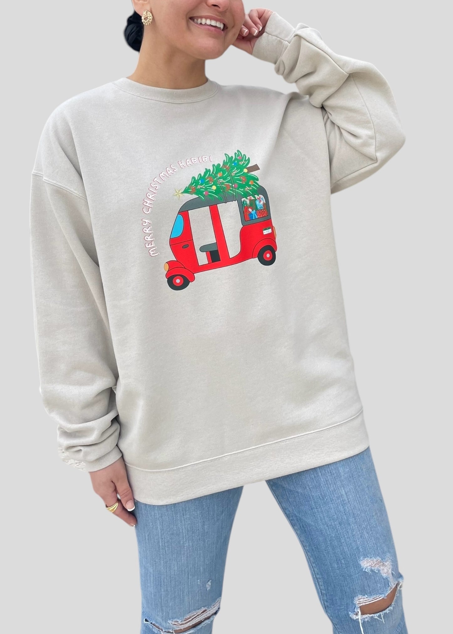 Merry Christmas Habibi Tuk Tuk Sweatshirts