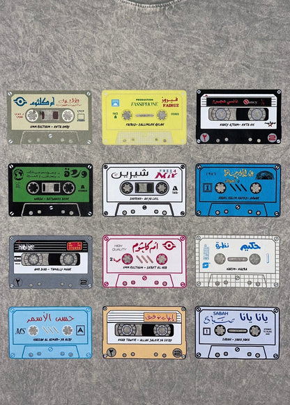 Arabic Cassette Collection Tees