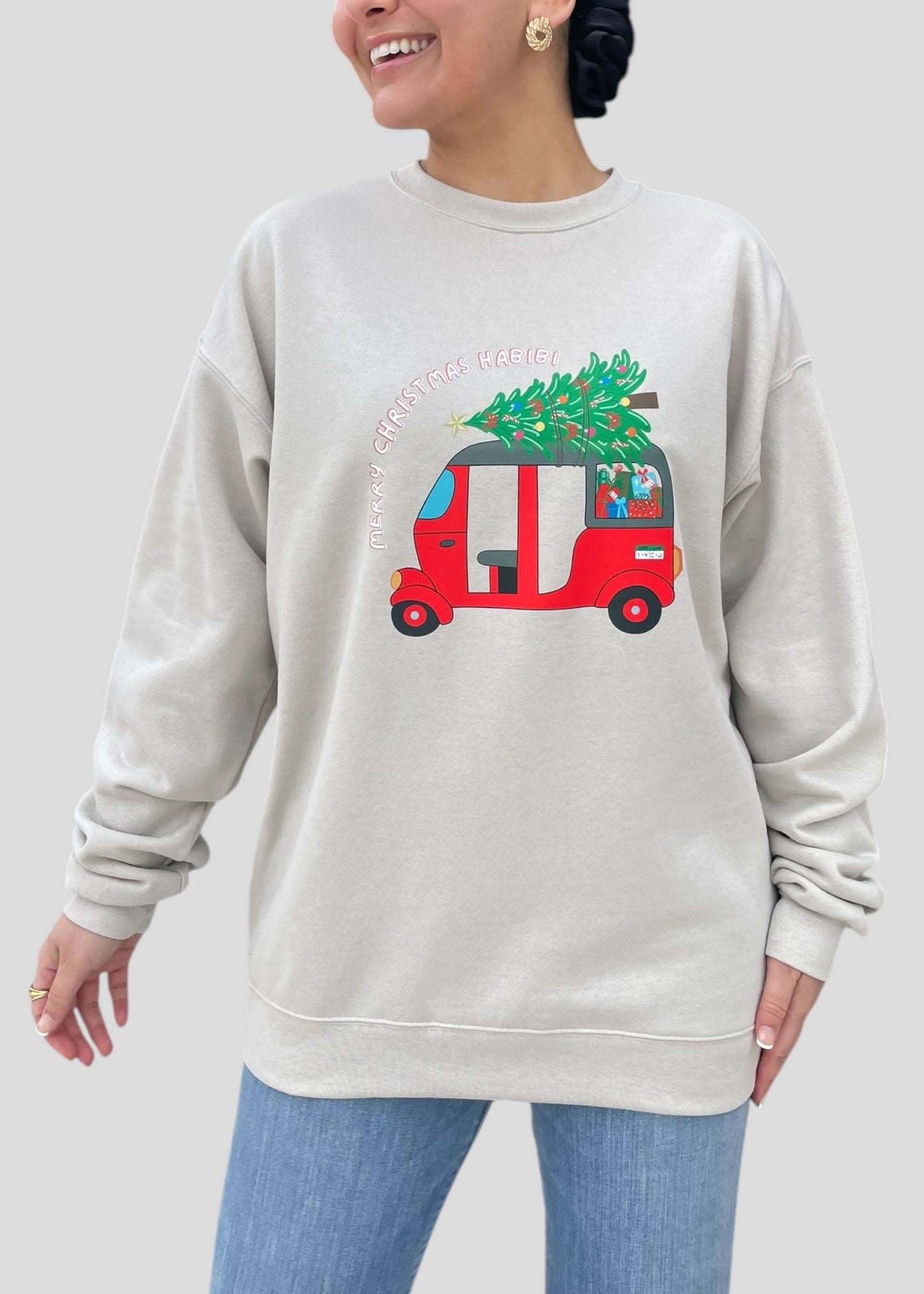 Merry Christmas Habibi Tuk Tuk Sweatshirts