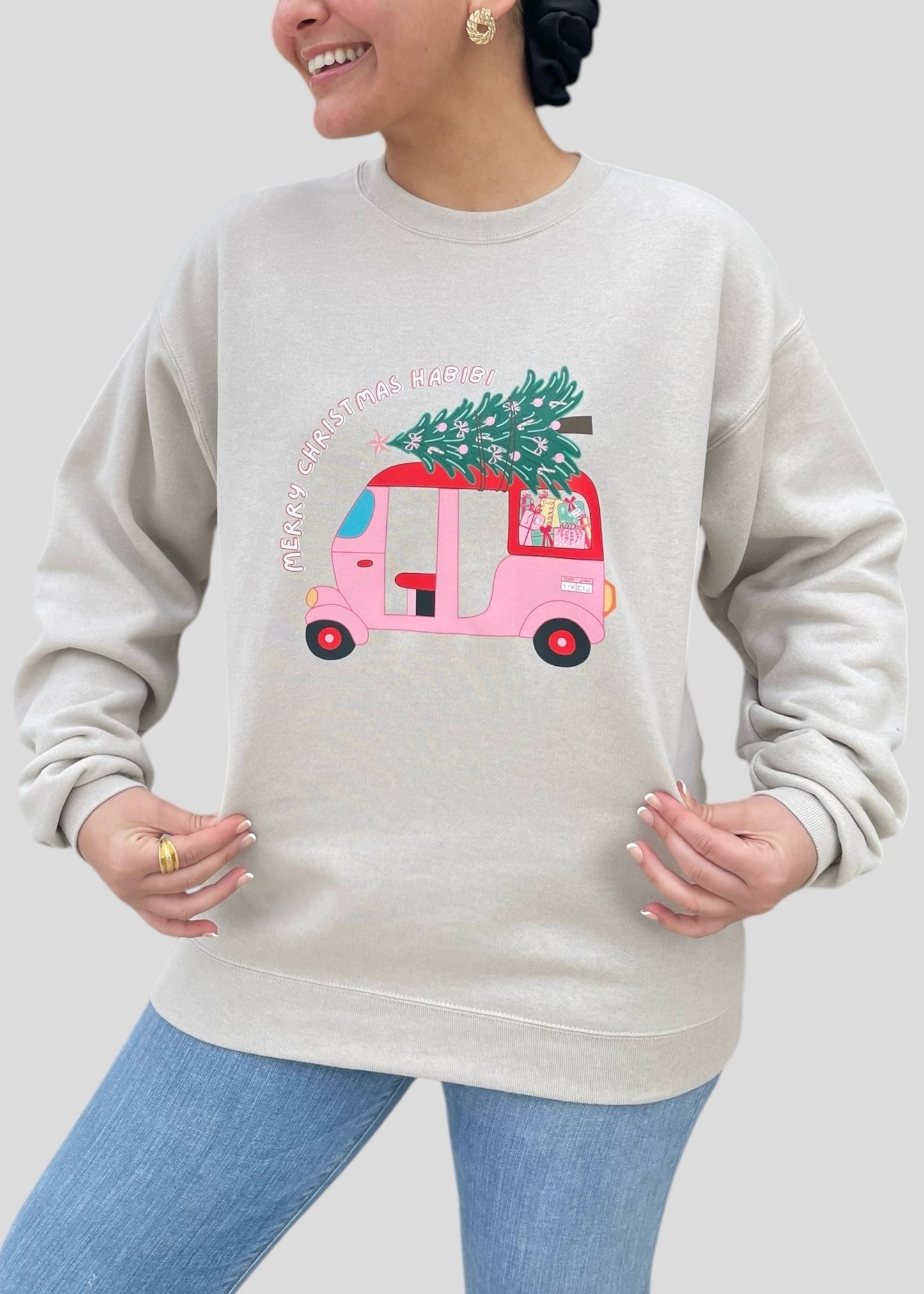 Merry Christmas Habibi Tuk Tuk Sweatshirts