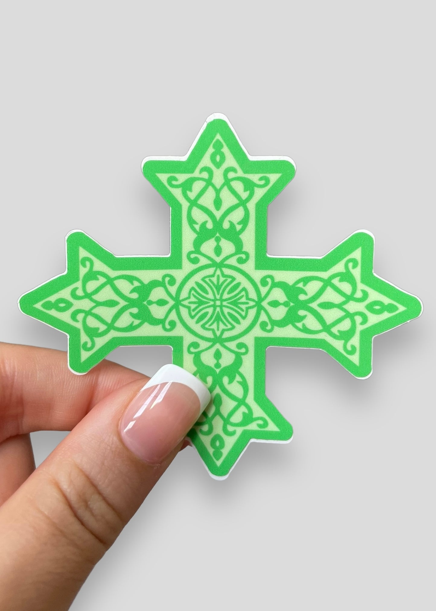 Coptic Cross Vinyl Sticker