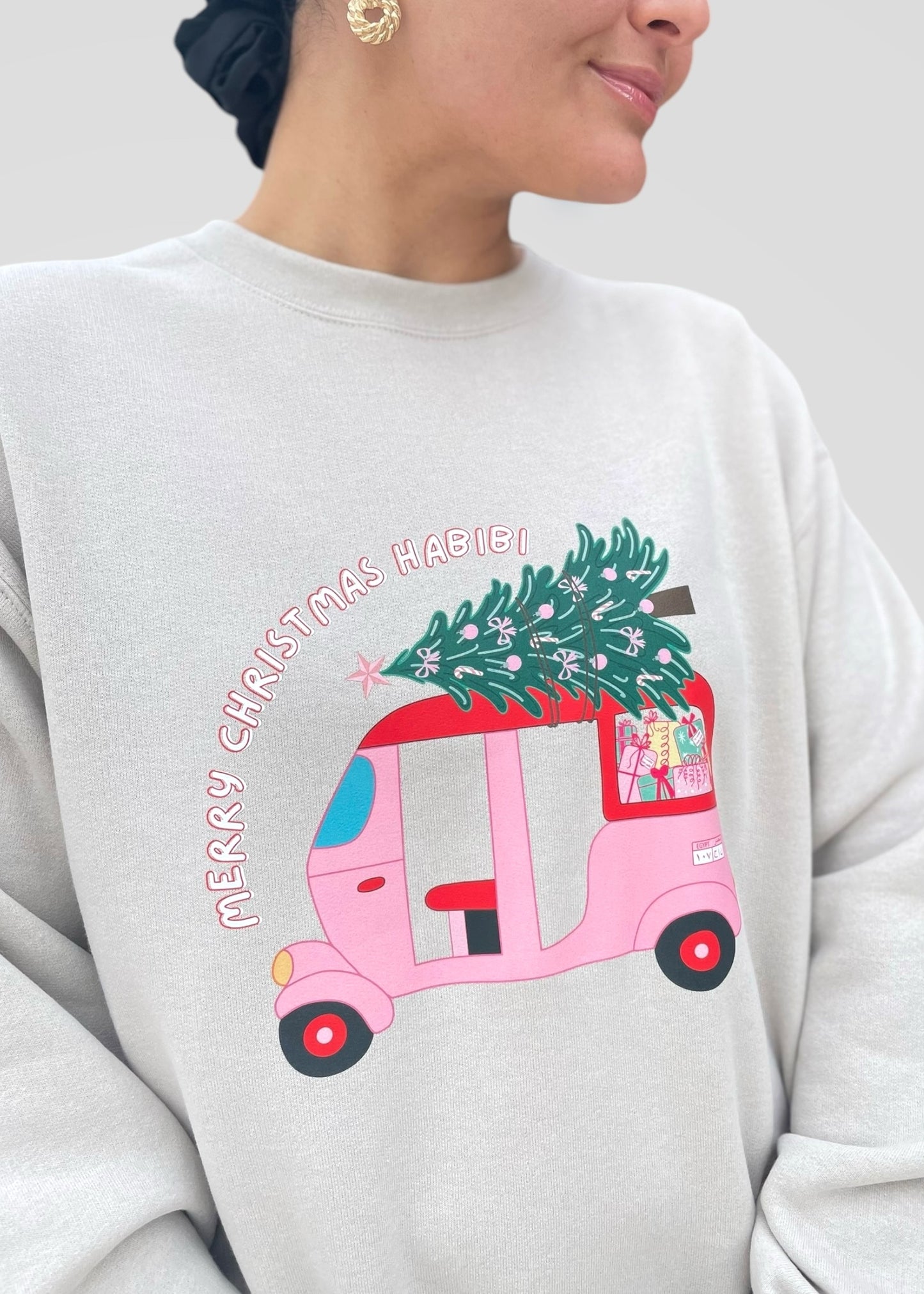 Merry Christmas Habibi Tuk Tuk Sweatshirts