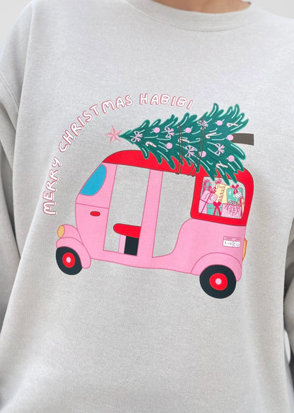 Merry Christmas Habibi Tuk Tuk Sweatshirts