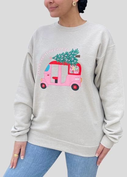 Merry Christmas Habibi Tuk Tuk Sweatshirts