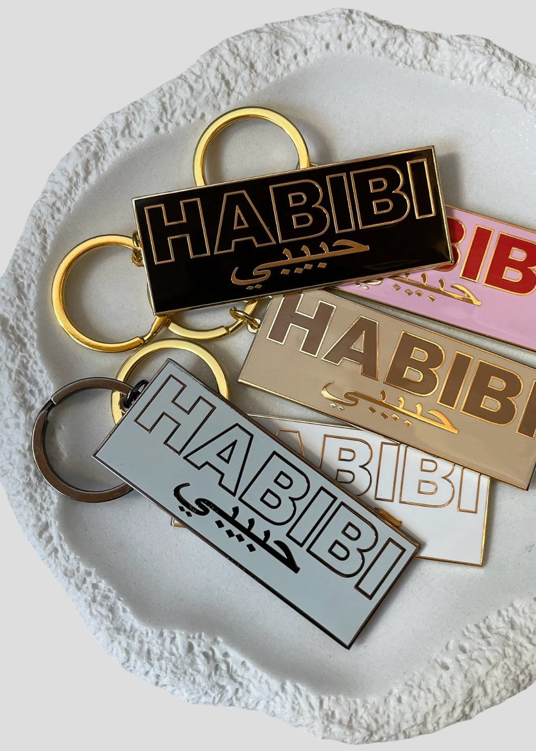 Hard Enamel Habibi Keychains