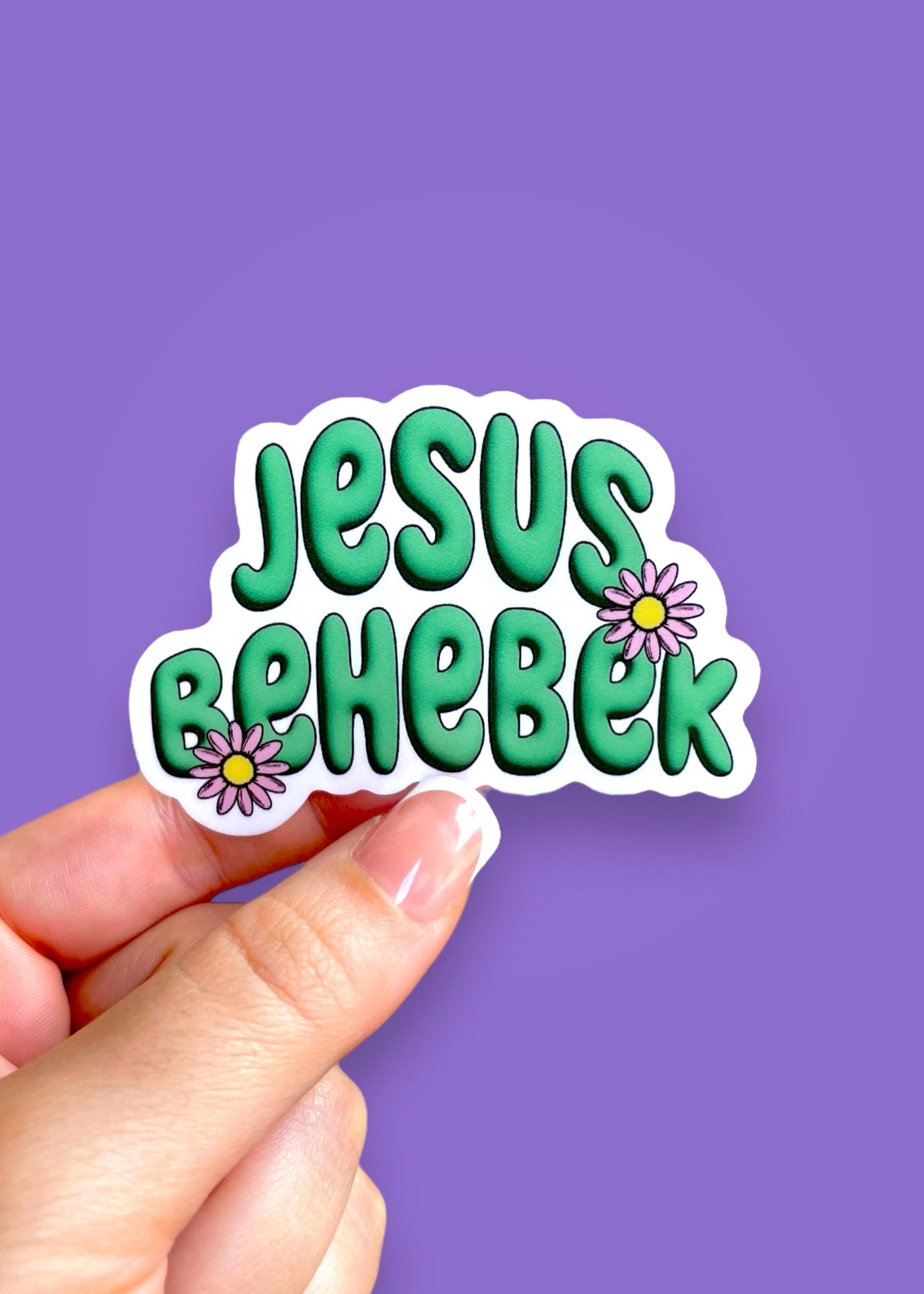 Jesus Behebek Vinyl Sticker (Jesus Loves You)