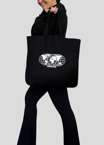 [Double Sided] For God So Loved The World (John 3:16) Jumbo Tote