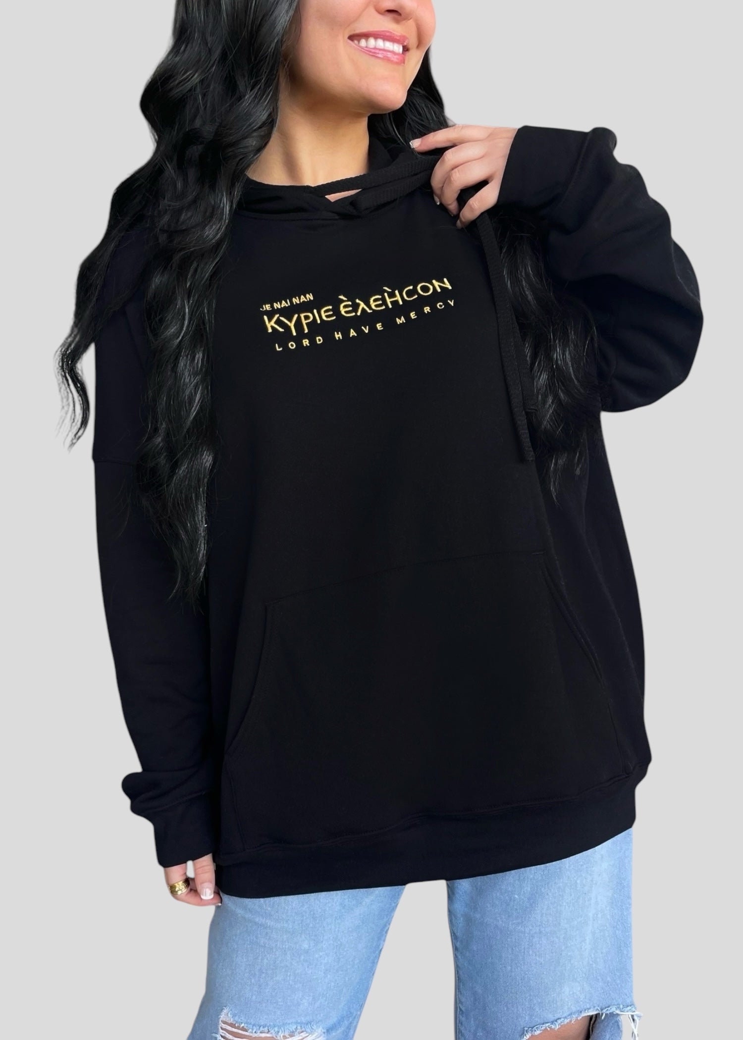 Embroidered Kyrie Eleison Sweatshirts