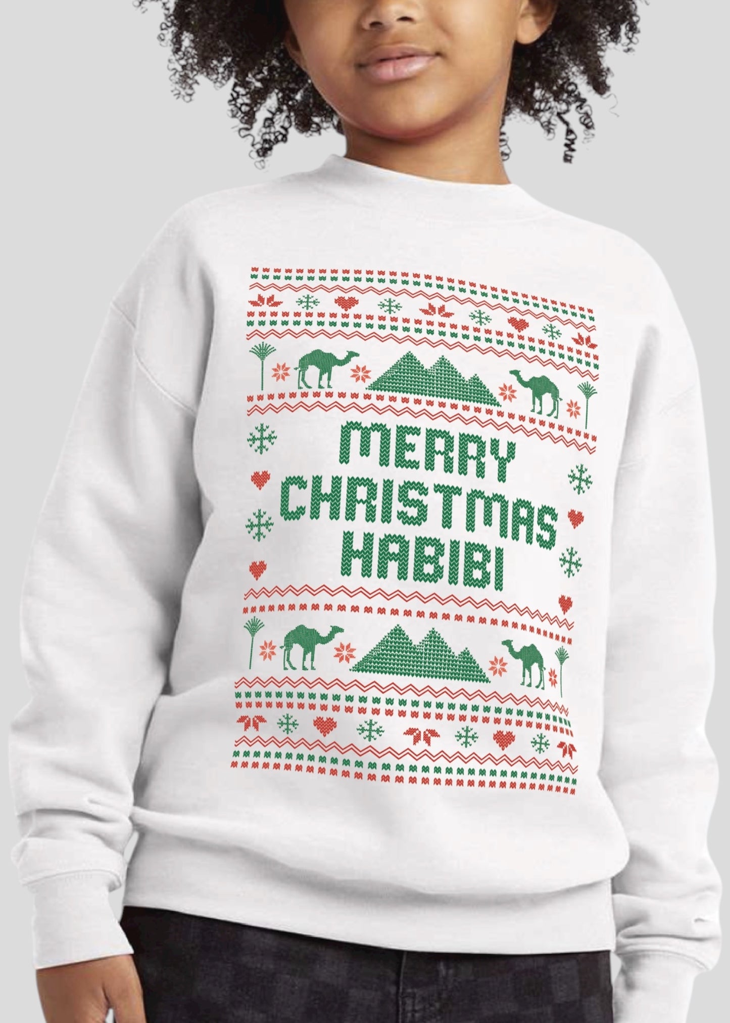 Merry Christmas Habibi - Ugly Christmas Sweatshirts [Adult, Youth & Toddler]