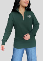 [DEAL QUARTER-ZIP] Embroidered Coptic Cross Quarter-Zip Sweatshirts