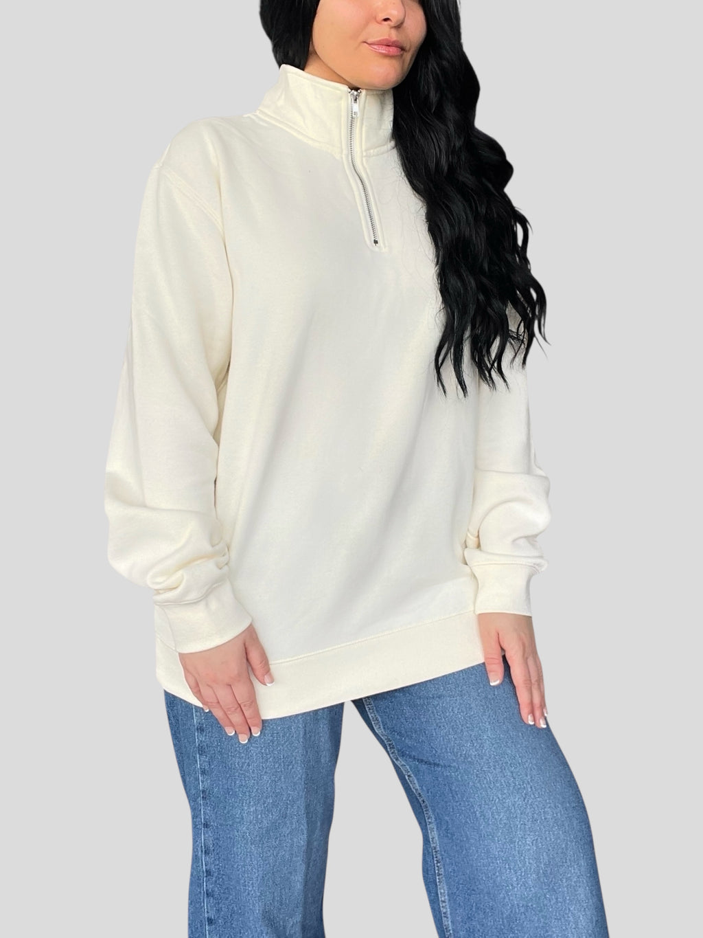 [DEAL QUARTER-ZIP] Embroidered Coptic Cross Quarter-Zip Sweatshirts