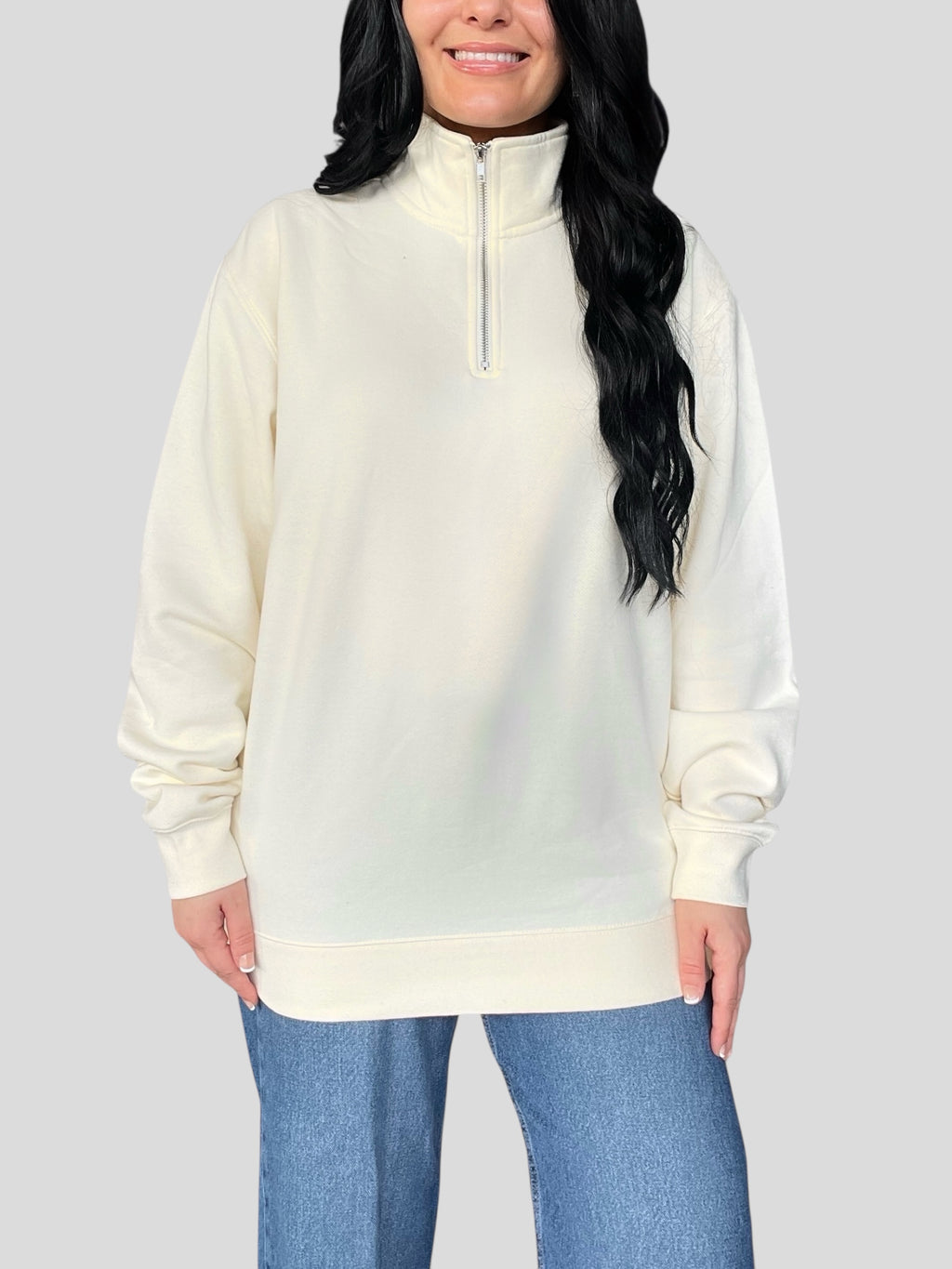 [DEAL QUARTER-ZIP] Embroidered Coptic Cross Quarter-Zip Sweatshirts