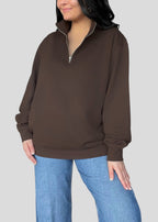 [DEAL QUARTER-ZIP] Embroidered Coptic Cross Quarter-Zip Sweatshirts