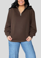 [DEAL QUARTER-ZIP] Embroidered Coptic Cross Quarter-Zip Sweatshirts