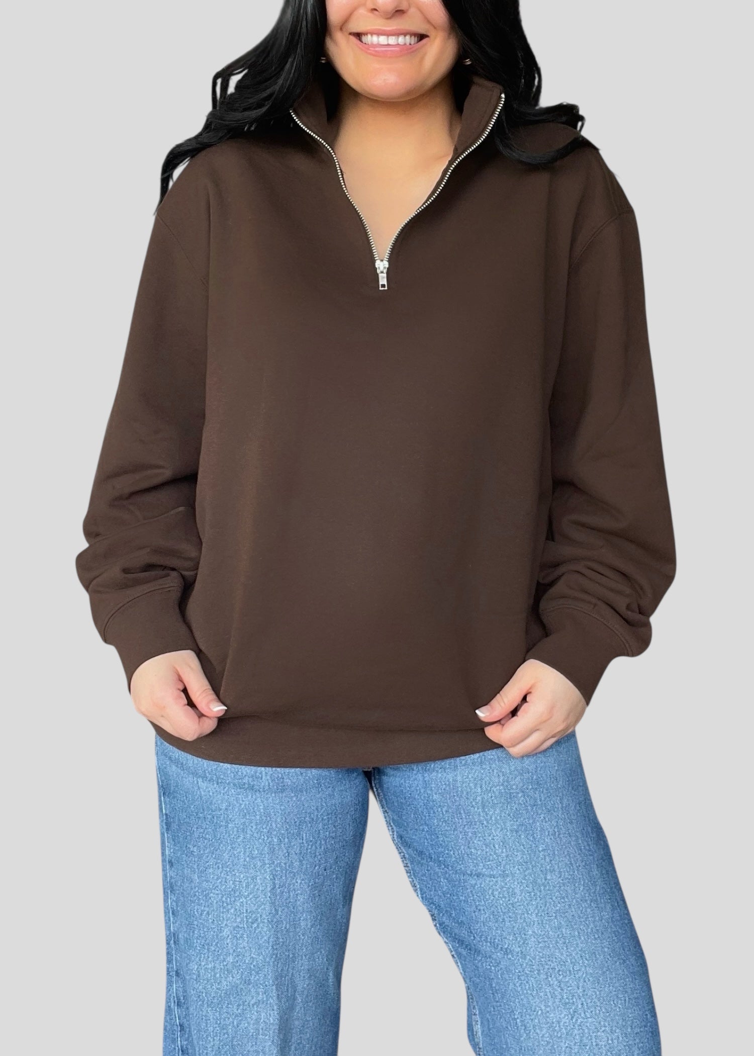 [DEAL QUARTER-ZIP] Embroidered Coptic Cross Quarter-Zip Sweatshirts
