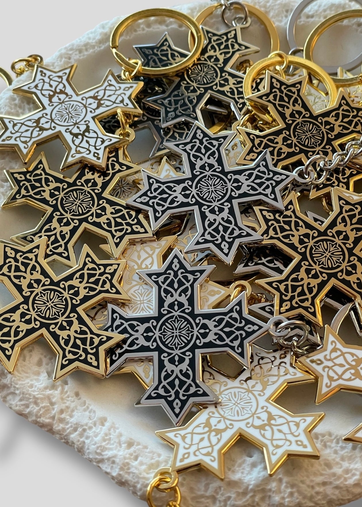 Double-Sided Classic Coptic Cross Keychains