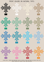 Customizable Coptic Cross Jumbo Tote