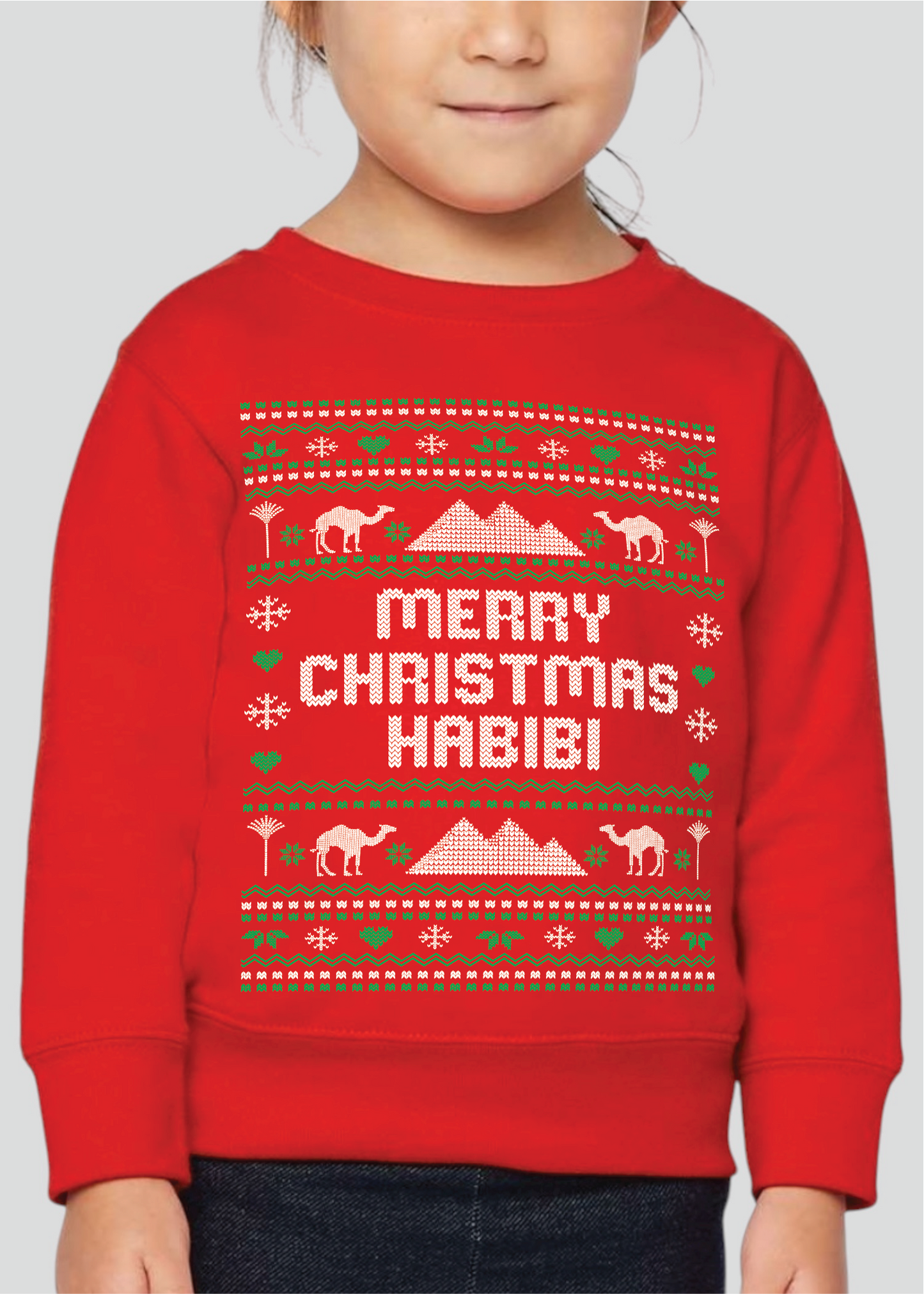 Merry Christmas Habibi - Ugly Christmas Sweatshirts [Adult, Youth & Toddler]