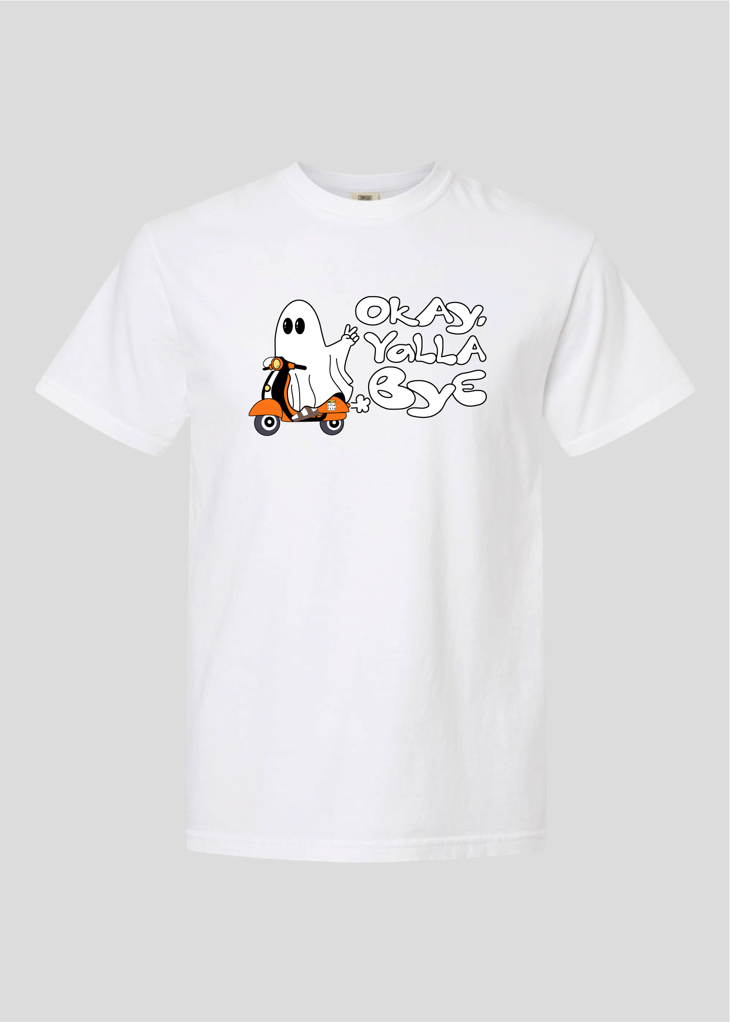 Okay, Yalla Bye Ghost Scooter Tee