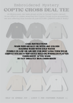 [DEAL TEE] Embroidered Unisex Mystery Coptic Cross Long Sleeve Tee