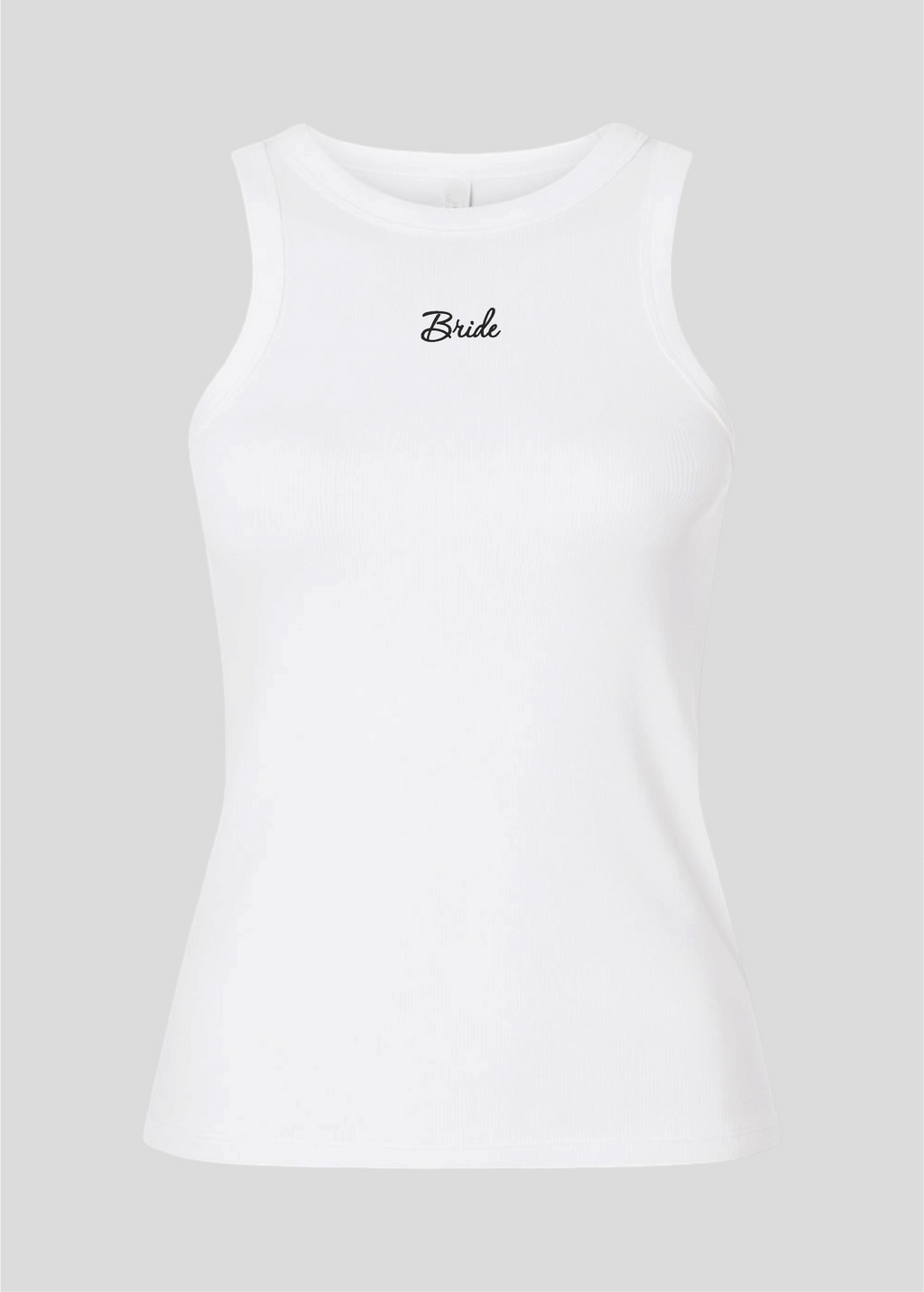 Embroidered Bride Rib Tank Top