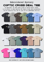 [DEAL TEE] Embroidered Unisex Mystery Coptic Cross Short Sleeve Tee
