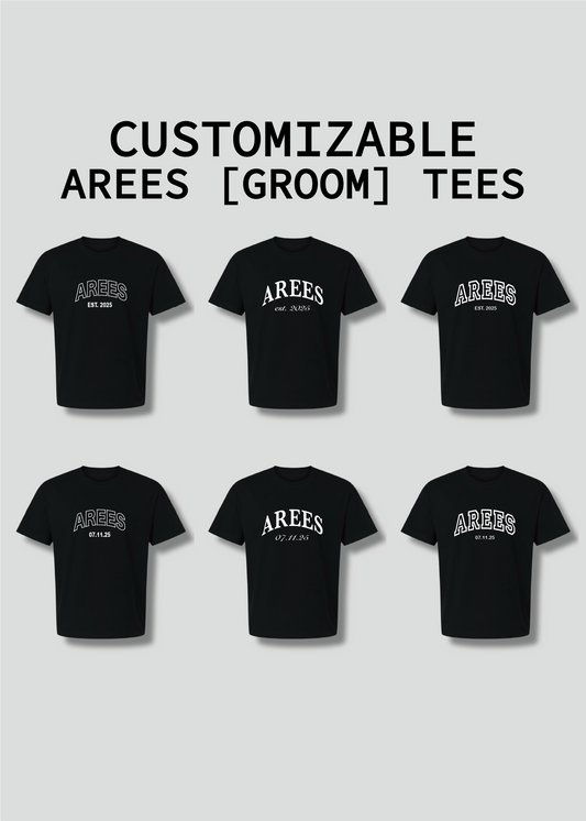 Arees [Groom] Tee with Custom Date