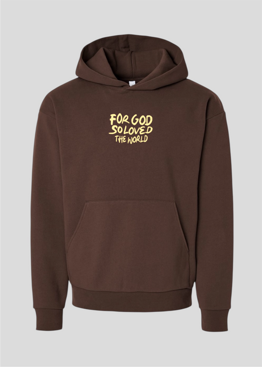 For God So Loved The World Globe Hoodie [John 3:16]