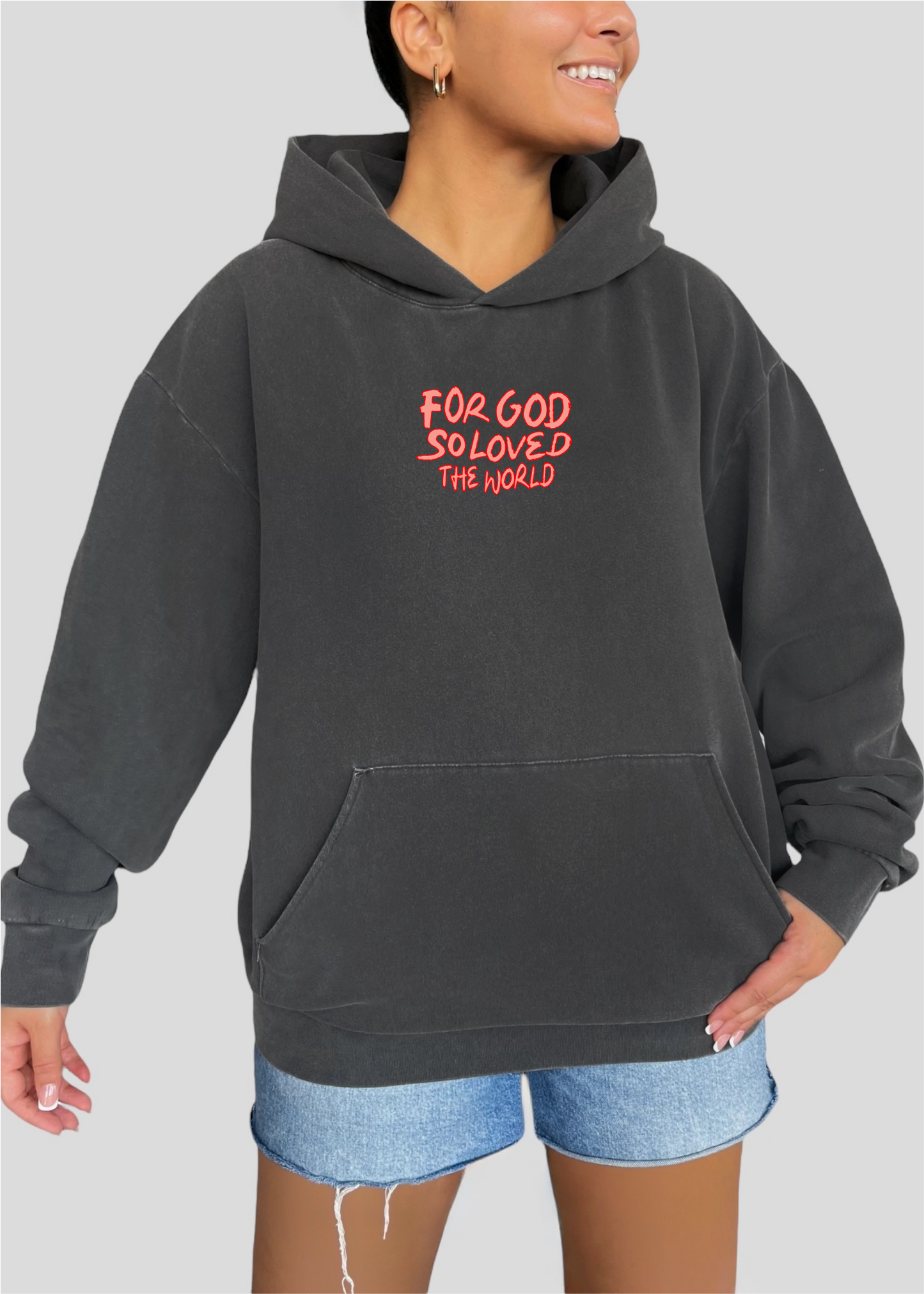 For God So Loved The World Globe Hoodie [John 3:16]