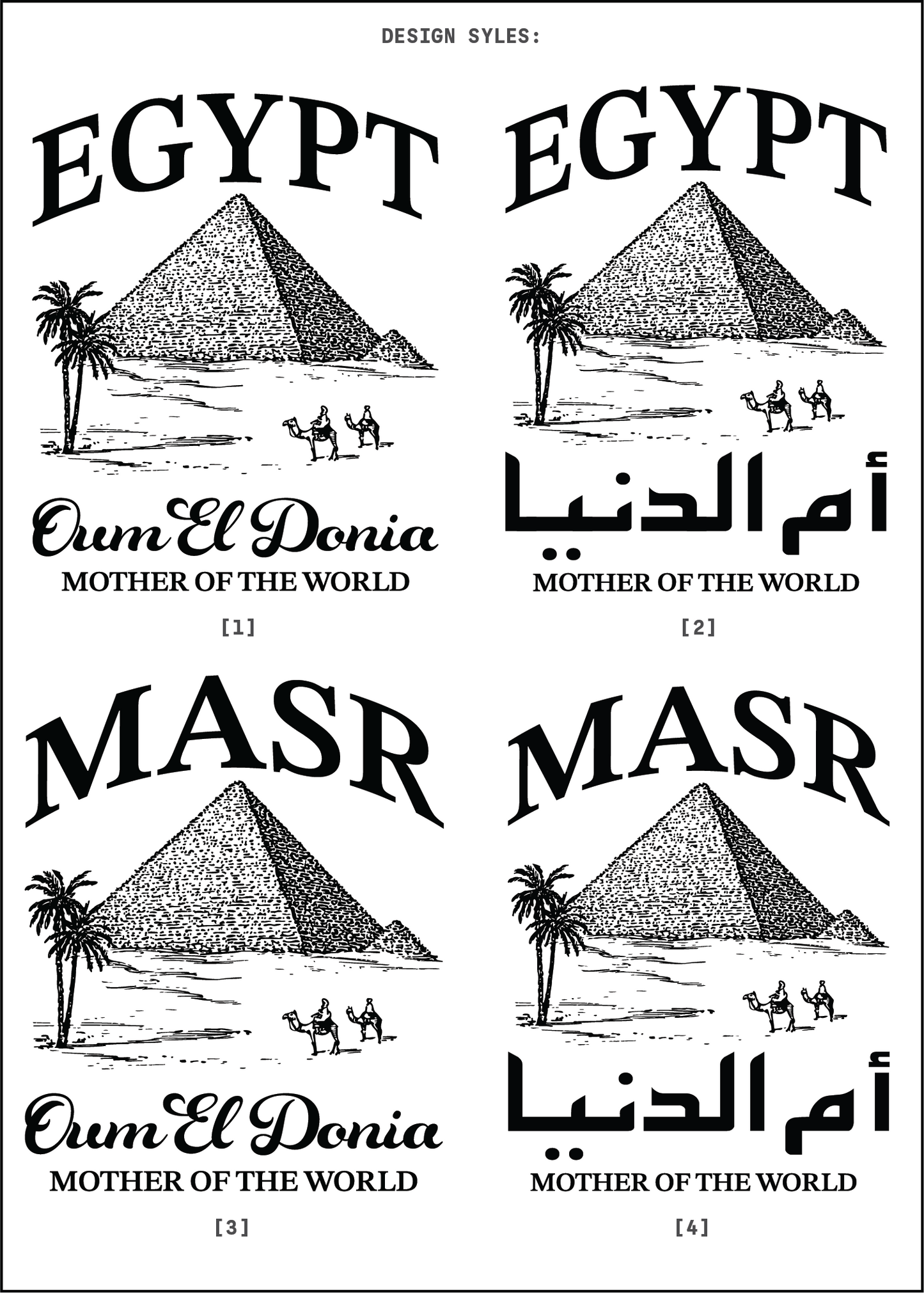 [CUSTOMIZABLE] Egypt-Mother of the World / Masr-Oum El Donia Tees