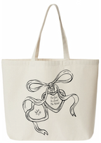 John 3:16 For God So Loved The World Heart Locket Jumbo Tote