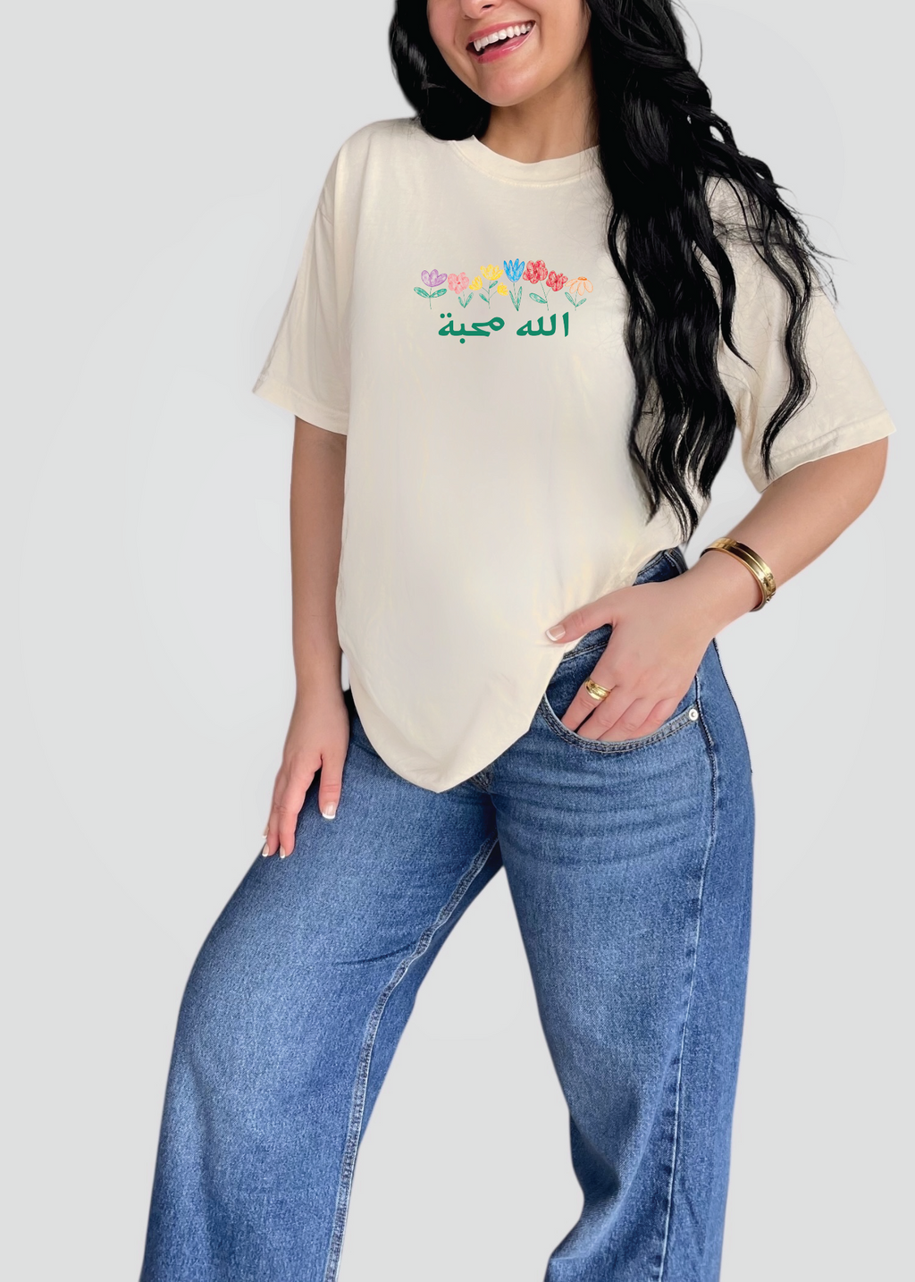 God is Love Flower Tee