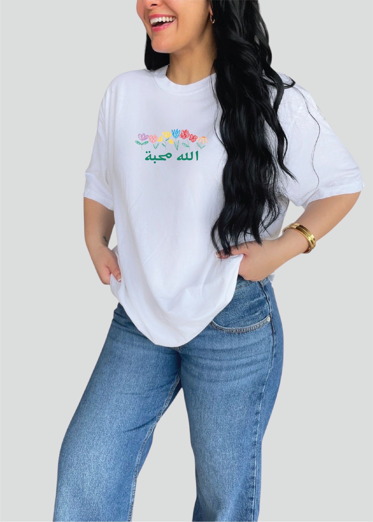 God is Love Flower Tee