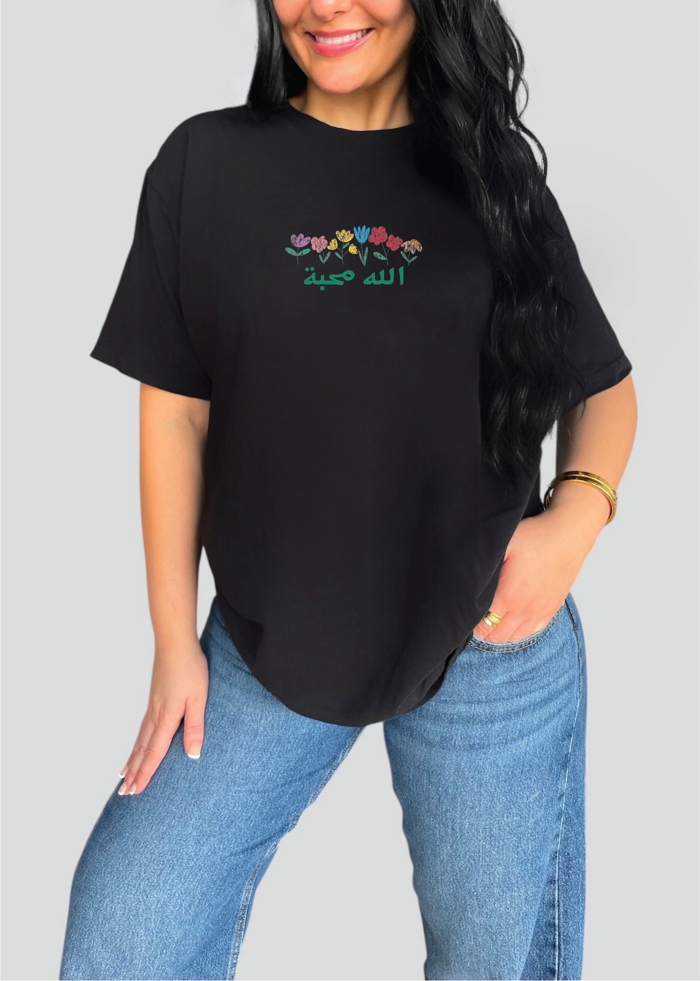 God is Love Flower Tee