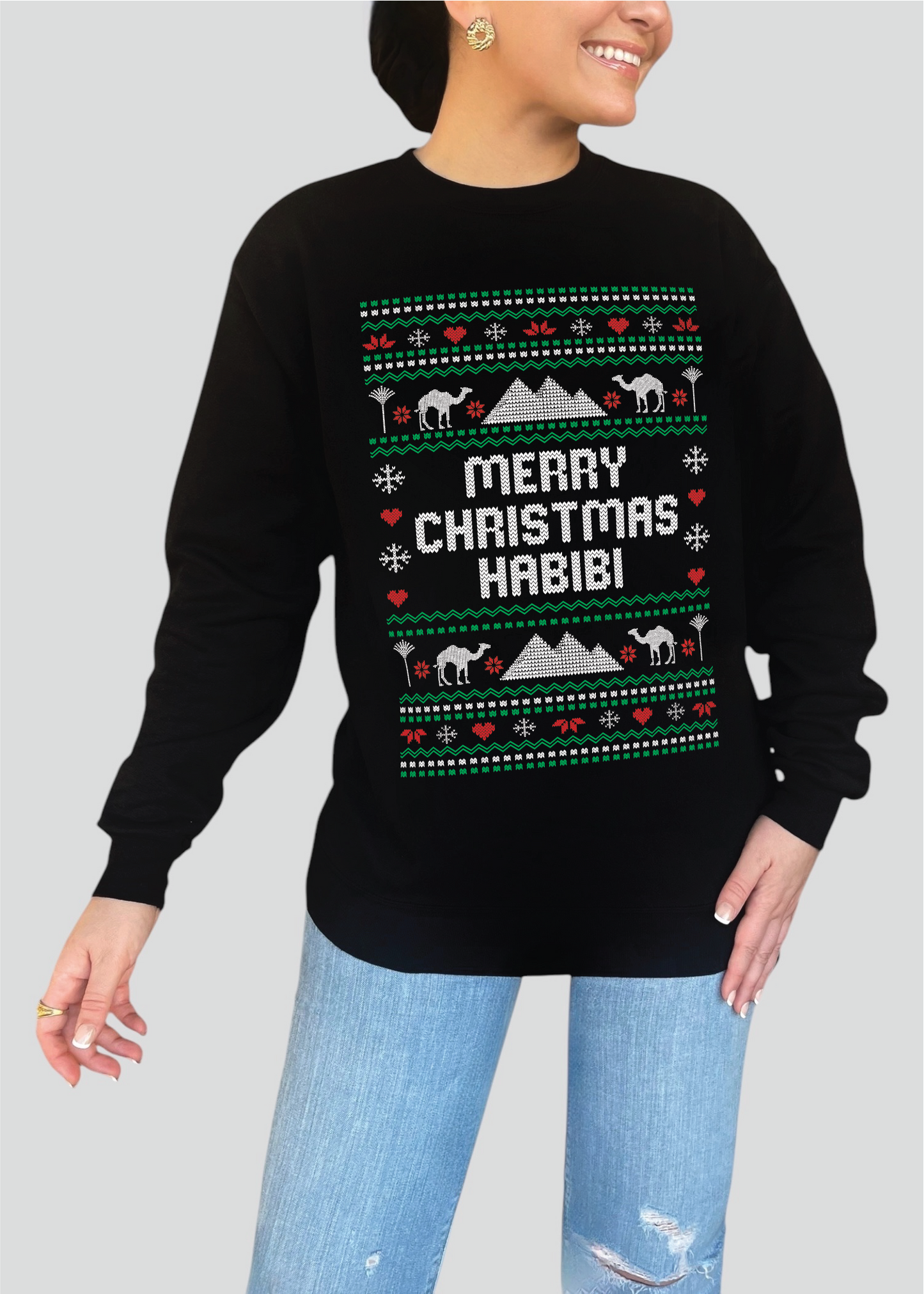 Merry Christmas Habibi - Ugly Christmas Sweatshirts [Adult, Youth & Toddler]