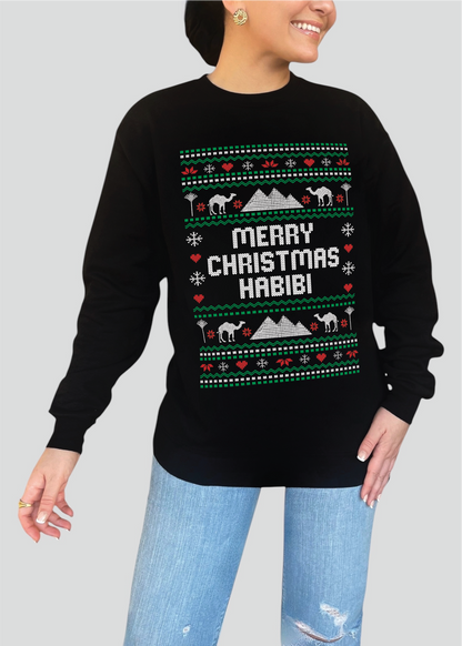 Merry Christmas Habibi - Ugly Christmas Sweatshirts [Adult, Youth & Toddler]