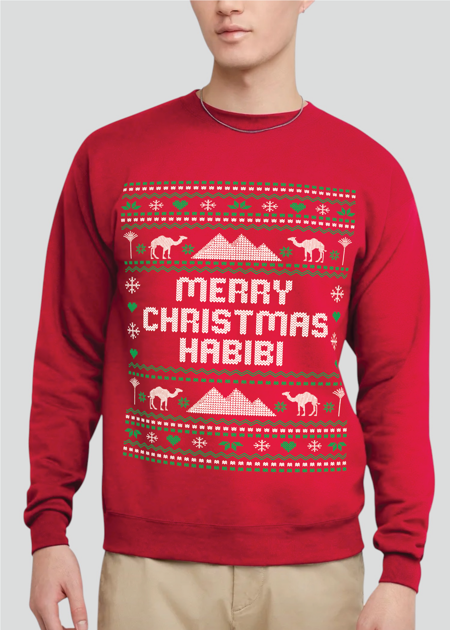 Merry Christmas Habibi - Ugly Christmas Sweatshirts [Adult, Youth & Toddler]