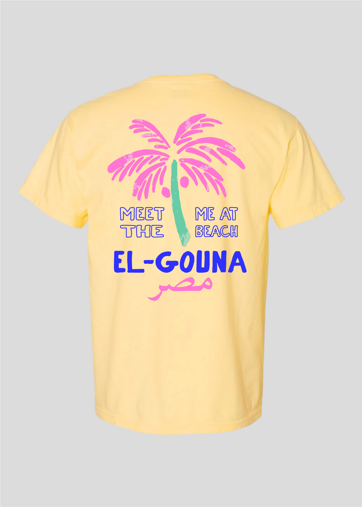 Meet Me at the Beach- Palm Tree Egypt Tee