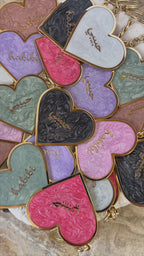 Pearlescent Habibi Heart Keychains