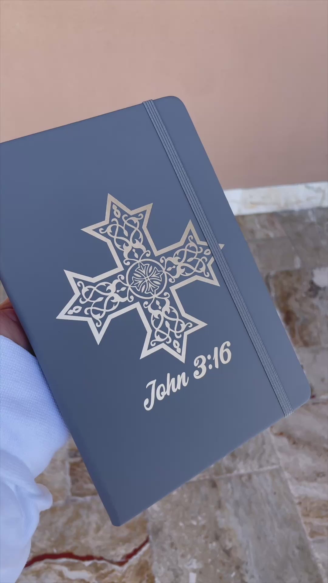 Limited Edition Pastel Customizable Coptic Cross Journals [Textured]