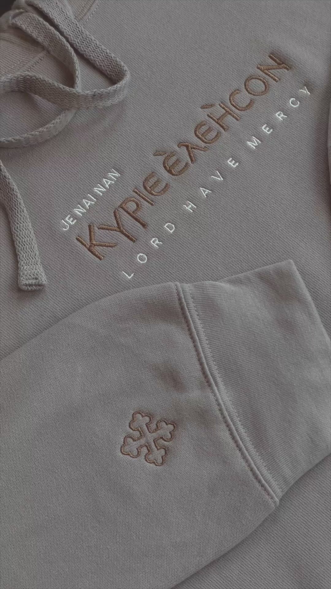 Embroidered Kyrie Eleison Sweatshirts
