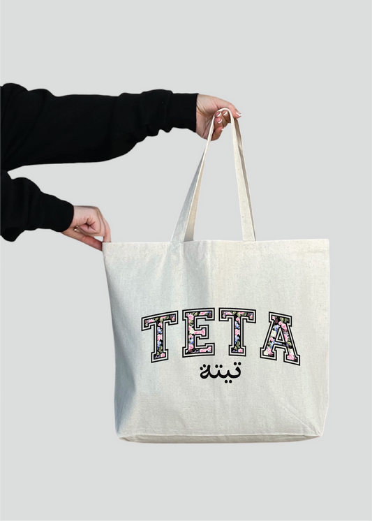 Floral Teta Jumbo Tote
