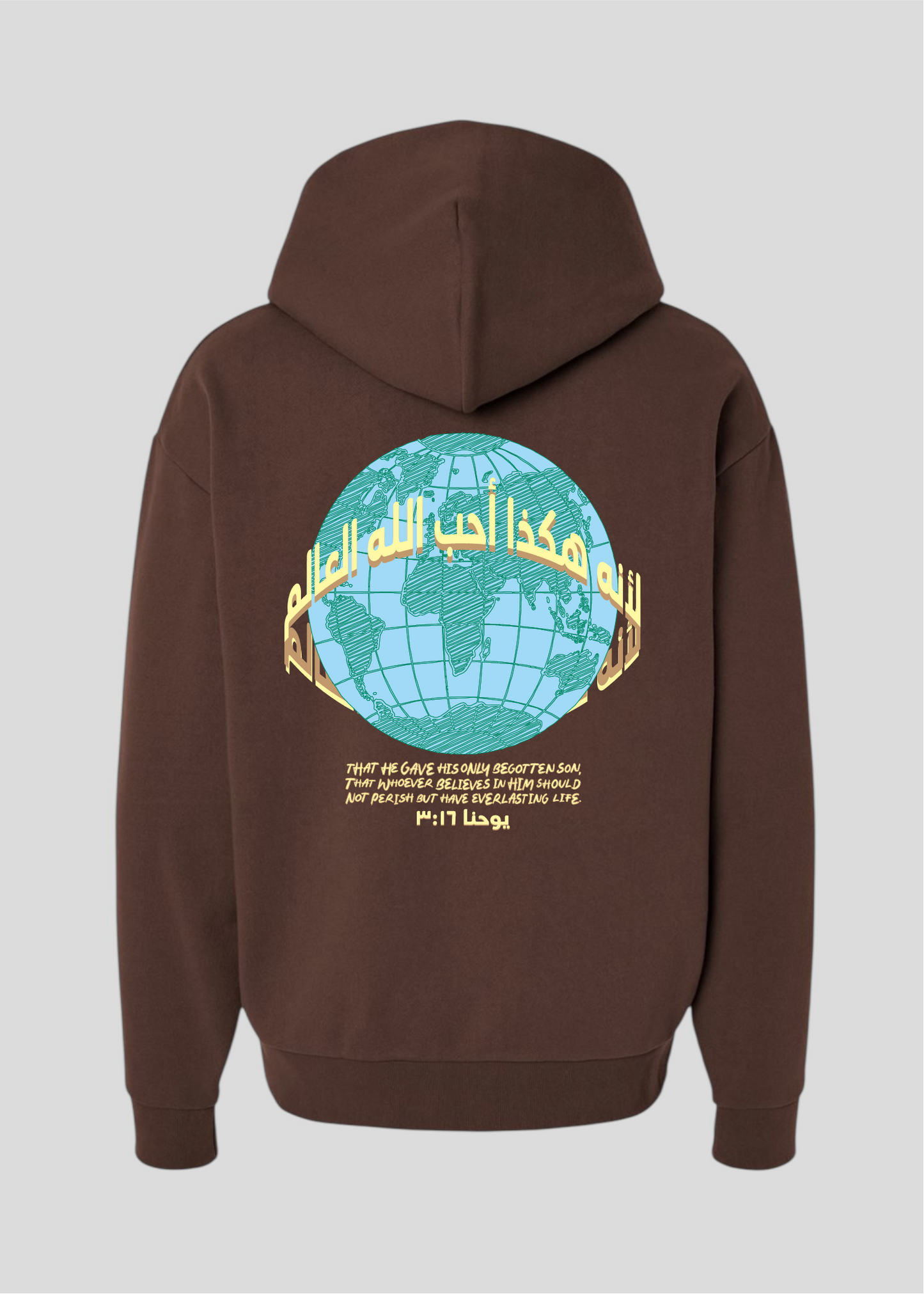 For God So Loved The World Globe Hoodie [John 3:16]