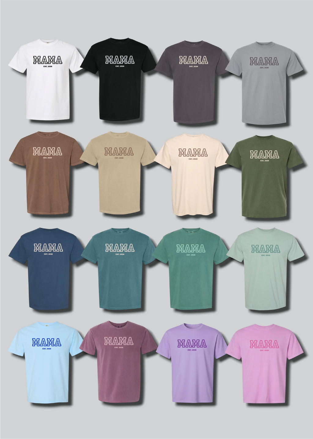 Custom Year Mama Tee