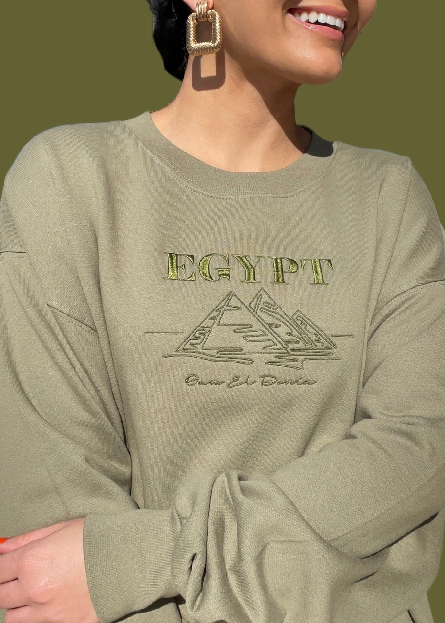 Embroidered Egypt Sweatshirts