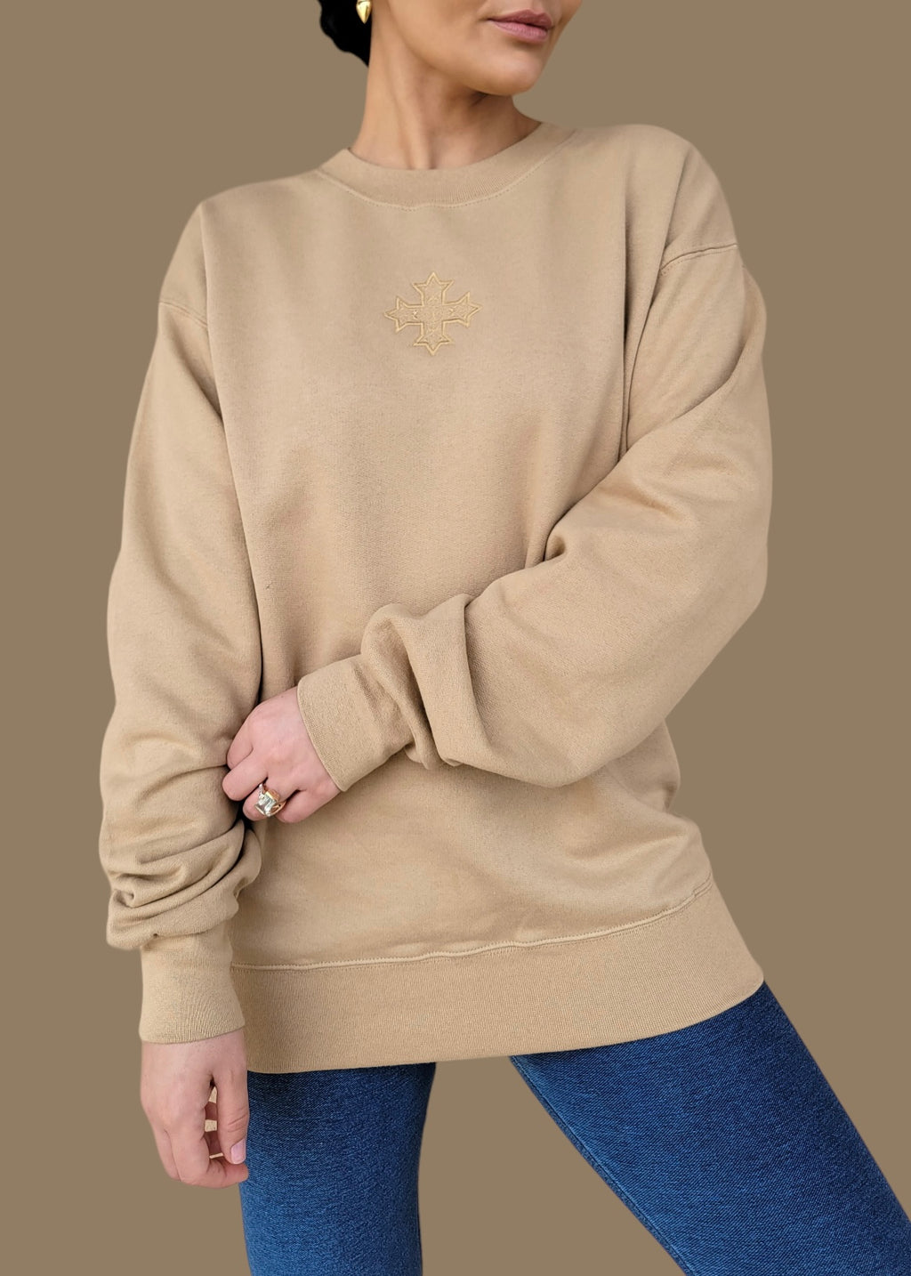 [DEAL SWEATSHIRT] Embroidered Coptic Cross Sweatshirts